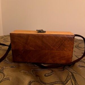 Lovely wooden purse, real wood, very unique, handmade in Croatia.